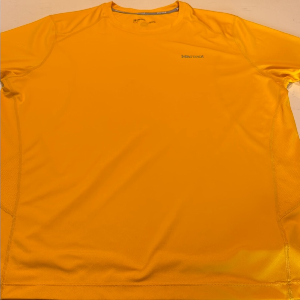 Marmot Men's Yellow Shirt - Picture 3 of 9